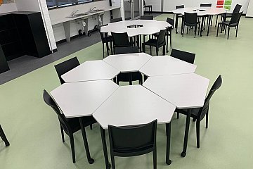 Hallet Cove R-12, Diamond Pod tables with Specta chairs