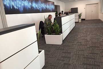 ProAV Solutions, 3x Vogue Reception Counters in Polar White/Charcoal